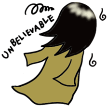 Japanese ghost Yukochan with angel ring. sticker #4380421