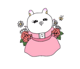 Young lady rabbit. sticker #4380785