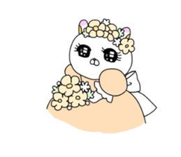 Young lady rabbit. sticker #4380795