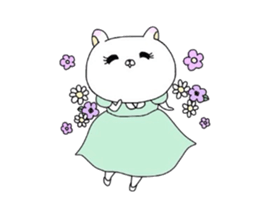 Young lady rabbit. sticker #4380796