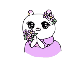 Young lady rabbit. sticker #4380797