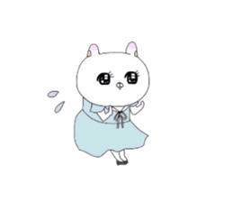 Young lady rabbit. sticker #4380805