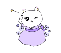 Young lady rabbit. sticker #4380807