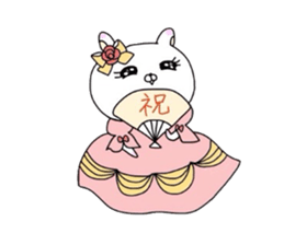 Young lady rabbit. sticker #4380813