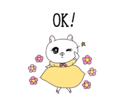 Young lady rabbit. sticker #4380818