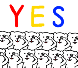 Charming White Bear sticker #4381105