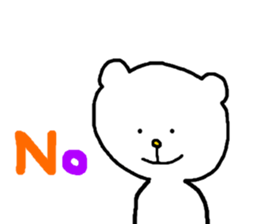 Charming White Bear sticker #4381106