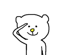 Charming White Bear sticker #4381107