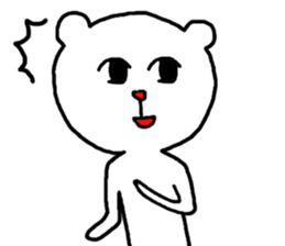 Charming White Bear sticker #4381109