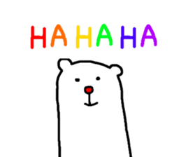 Charming White Bear sticker #4381114