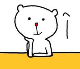 Charming White Bear sticker #4381122