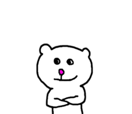 Charming White Bear sticker #4381131