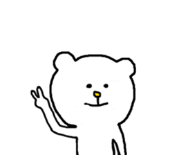 Charming White Bear sticker #4381132