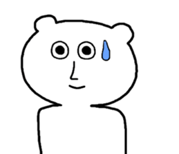 Charming White Bear sticker #4381133