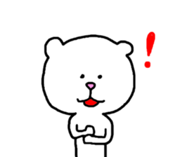 Charming White Bear sticker #4381138