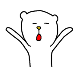 Charming White Bear sticker #4381140