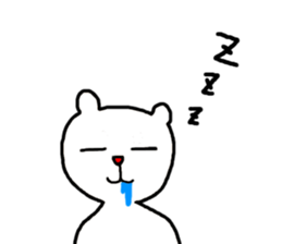 Charming White Bear sticker #4381142