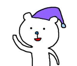 Charming White Bear sticker #4381143