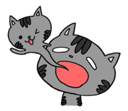Cat Hermit&Tora sticker #4381352