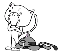 Cat Hermit&Tora sticker #4381355