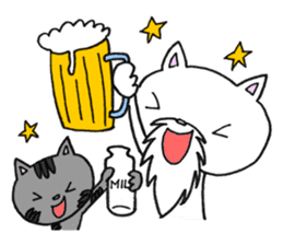 Cat Hermit&Tora sticker #4381364