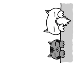 Cat Hermit&Tora sticker #4381367