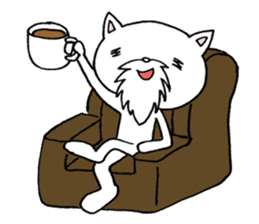 Cat Hermit&Tora sticker #4381369