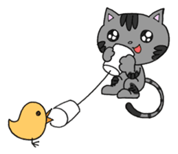 Cat Hermit&Tora sticker #4381374