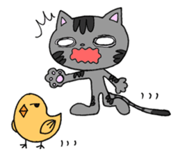 Cat Hermit&Tora sticker #4381375