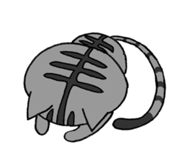 Cat Hermit&Tora sticker #4381376