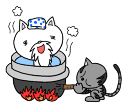 Cat Hermit&Tora sticker #4381380
