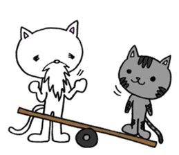 Cat Hermit&Tora sticker #4381382