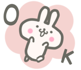 cute rabbit and cat sticker #4381505