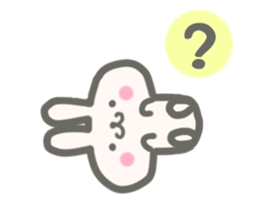 cute rabbit and cat sticker #4381506