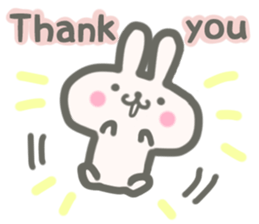 cute rabbit and cat sticker #4381520