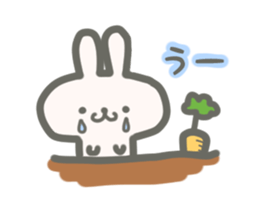 cute rabbit and cat sticker #4381542