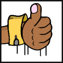 Hand sign selection sticker #4381548