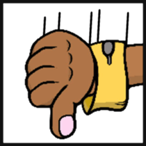 Hand sign selection sticker #4381553