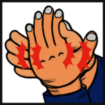 Hand sign selection sticker #4381561