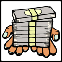 Hand sign selection sticker #4381562