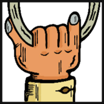 Hand sign selection sticker #4381564