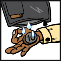 Hand sign selection sticker #4381572