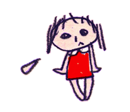 graffiti girl sticker #4381741