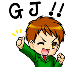 Male student Sticker sticker #4381825