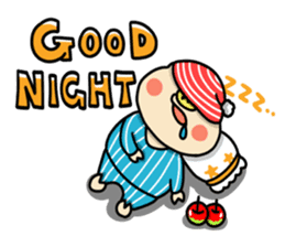 Piglet Putaro's greetings stamp English sticker #4381868