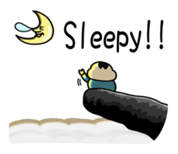 Piglet Putaro's greetings stamp English sticker #4381877