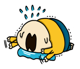 Piglet Putaro's greetings stamp English sticker #4381898