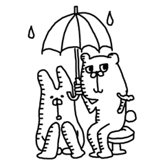 Three animals Sticker 3