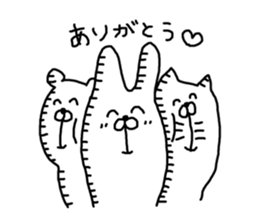 Three animals Sticker 3 sticker #4382510