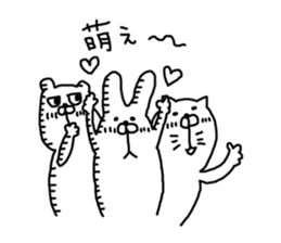 Three animals Sticker 3 sticker #4382511